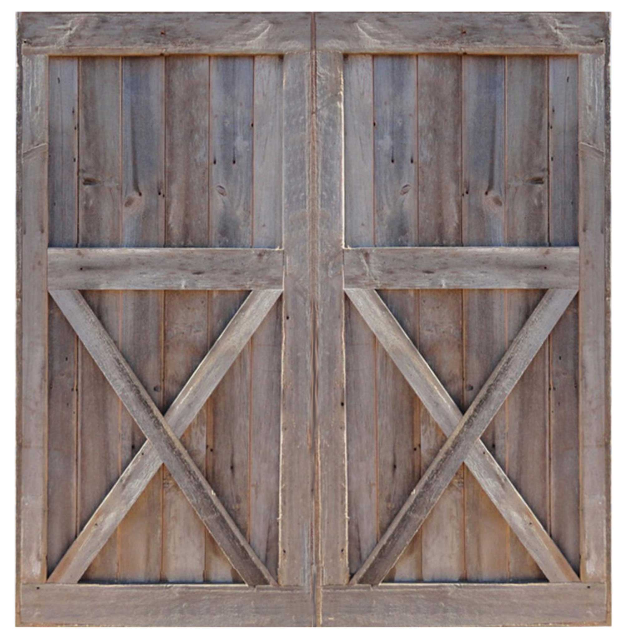 Barn Doors with Lower X Brace Made of Reclaimed Barn Wood - Whatman  Hardwoods