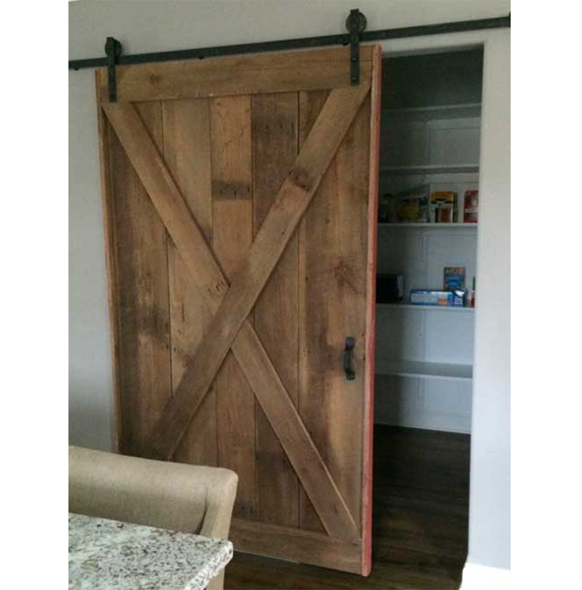 Barn Doors with X-Brace Made of Reclaimed Barn Wood - Whatman Hardwoods